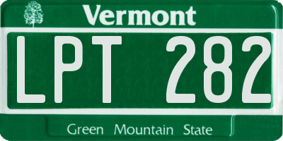 VT license plate LPT282
