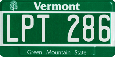 VT license plate LPT286
