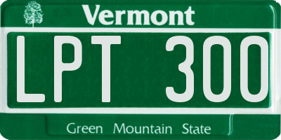 VT license plate LPT300