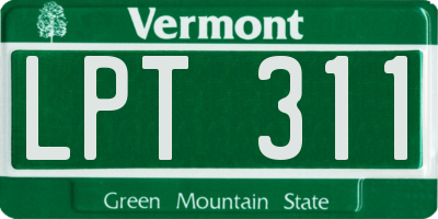 VT license plate LPT311