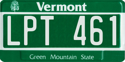 VT license plate LPT461
