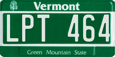 VT license plate LPT464