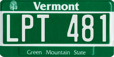 VT license plate LPT481