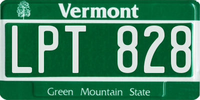 VT license plate LPT828