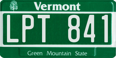 VT license plate LPT841