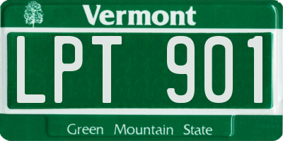VT license plate LPT901