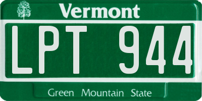VT license plate LPT944