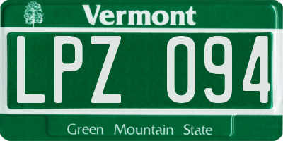 VT license plate LPZ094
