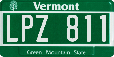 VT license plate LPZ811