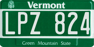 VT license plate LPZ824