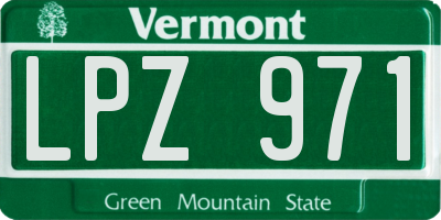 VT license plate LPZ971
