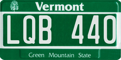 VT license plate LQB440