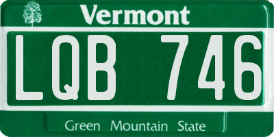 VT license plate LQB746