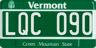 VT license plate LQC090