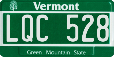 VT license plate LQC528