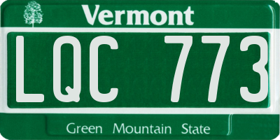 VT license plate LQC773