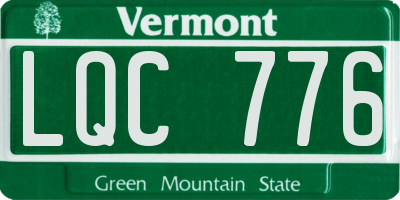 VT license plate LQC776