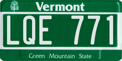 VT license plate LQE771