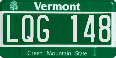 VT license plate LQG148