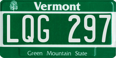 VT license plate LQG297