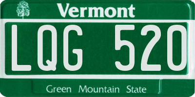 VT license plate LQG520