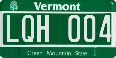 VT license plate LQH004