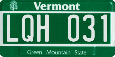 VT license plate LQH031