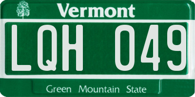 VT license plate LQH049