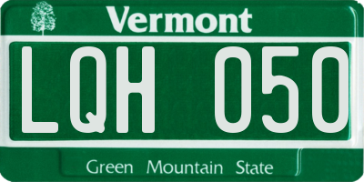 VT license plate LQH050