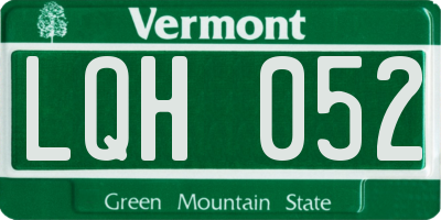 VT license plate LQH052