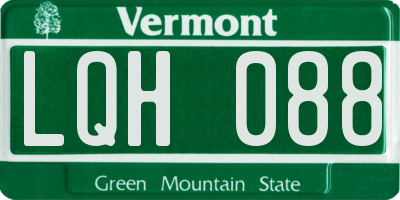 VT license plate LQH088