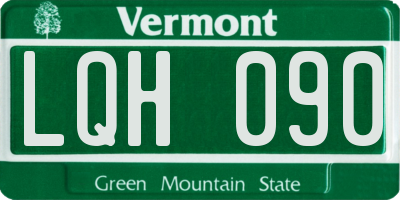 VT license plate LQH090