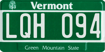 VT license plate LQH094