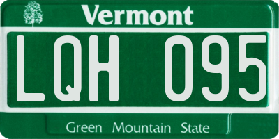 VT license plate LQH095