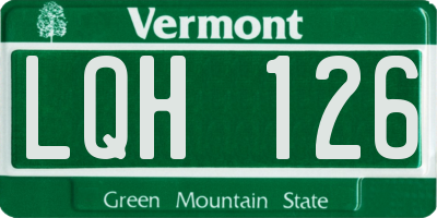 VT license plate LQH126