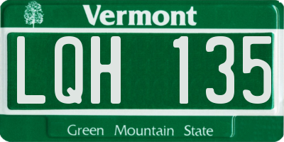 VT license plate LQH135