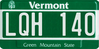 VT license plate LQH140