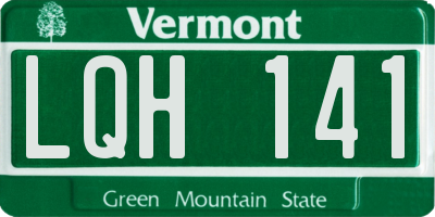 VT license plate LQH141