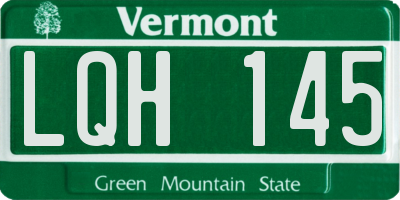 VT license plate LQH145