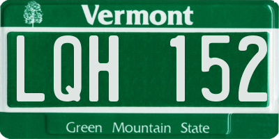 VT license plate LQH152