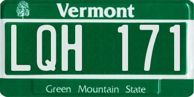 VT license plate LQH171