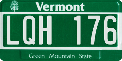 VT license plate LQH176