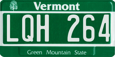 VT license plate LQH264