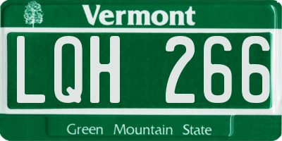 VT license plate LQH266