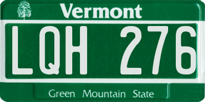 VT license plate LQH276