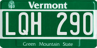VT license plate LQH290