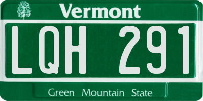 VT license plate LQH291
