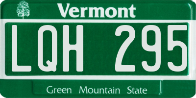 VT license plate LQH295
