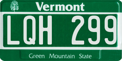 VT license plate LQH299