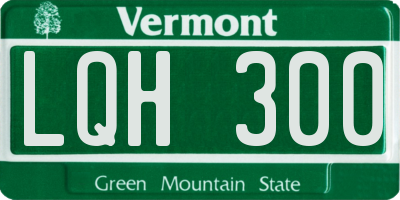VT license plate LQH300